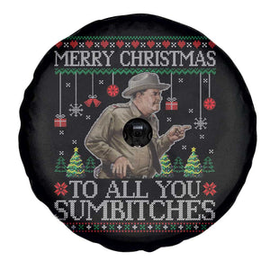 Merry Christmas Sumbitches Spare Tire Cover Funny Smokey Retro 80s Movie The Bandit Ugly Xmas TS10 Print Your Wear
