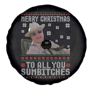 Merry Christmas To All You Sumbitches Spare Tire Cover Funny Ugly Xmas Retro 80s Movie TS10 Print Your Wear