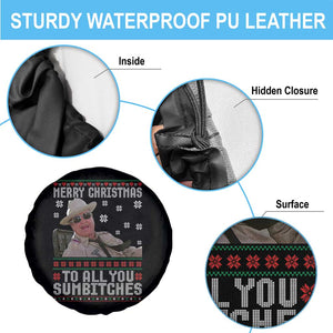 Merry Christmas To All You Sumbitches Spare Tire Cover Funny Ugly Xmas Retro 80s Movie TS10 Print Your Wear