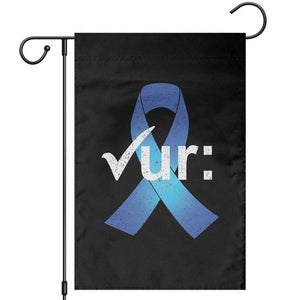 Colon Cancer Awareness Garden Flag Blue Ribbon Colonoscopy Colorectal TS10 Black Print Your Wear