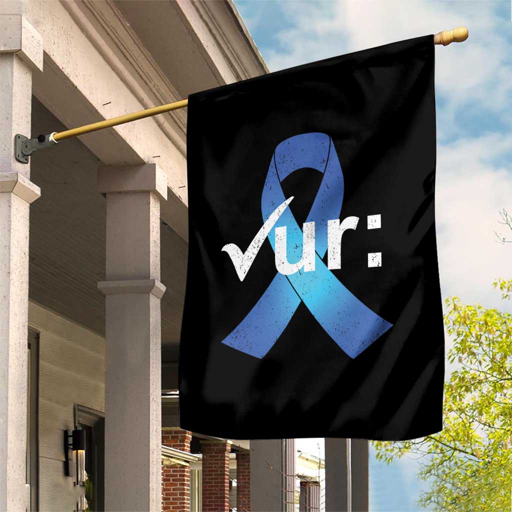 Colon Cancer Awareness Garden Flag Blue Ribbon Colonoscopy Colorectal TS10 Print Your Wear