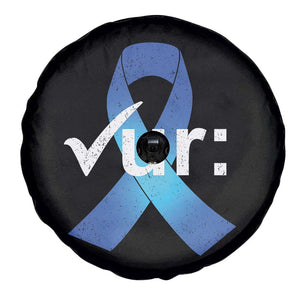 Colon Cancer Awareness Spare Tire Cover Blue Ribbon Colonoscopy Colorectal TS10 Print Your Wear