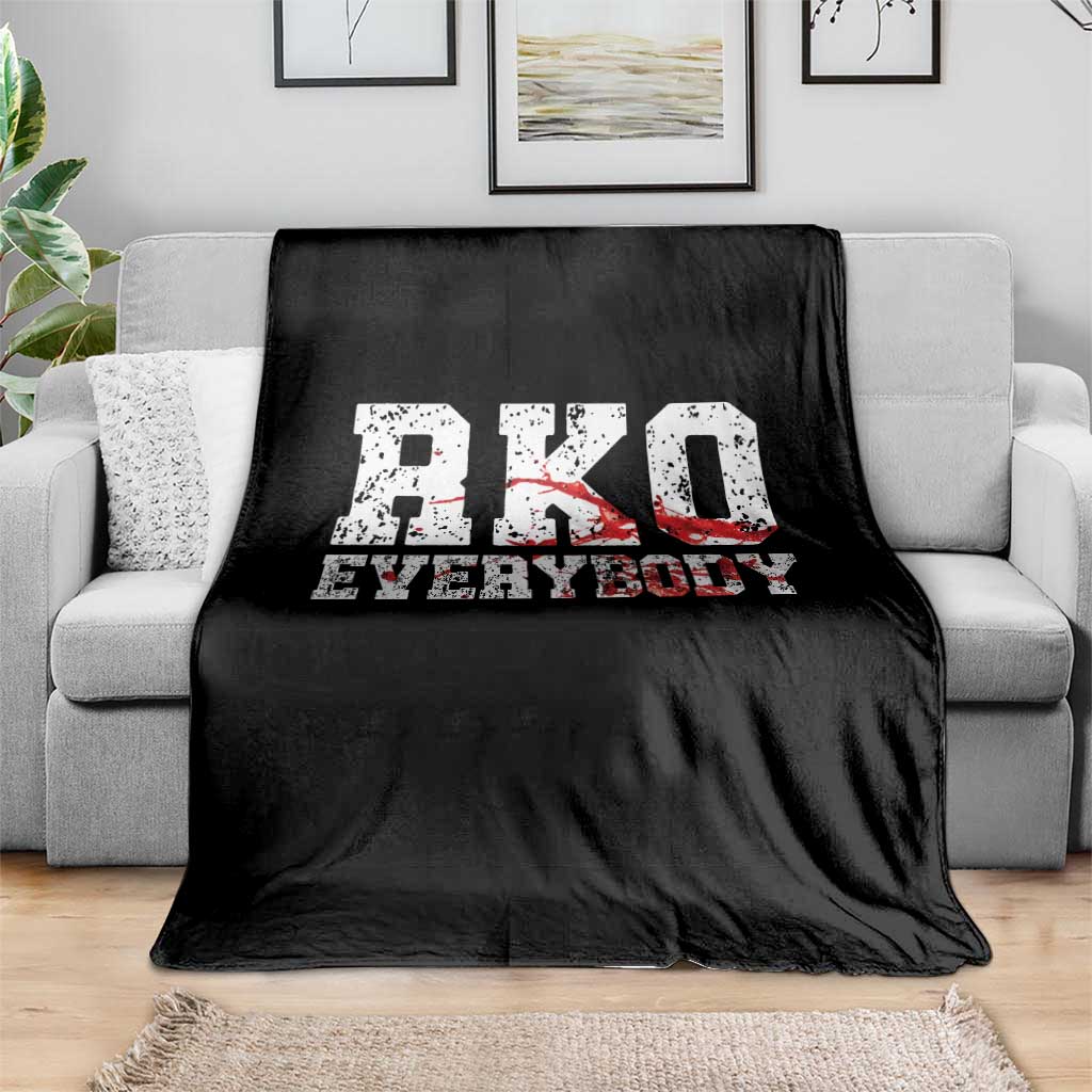 RKO Everybody Blood Throw Blanket TS10 Print Your Wear