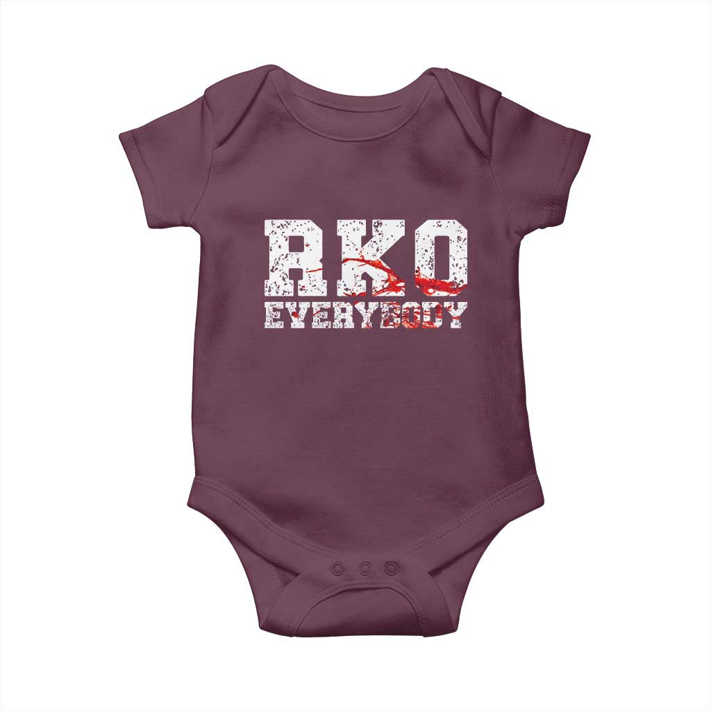 RKO Everybody Blood Baby Onesie - TS10 Maroon Print Your Wear