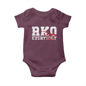 RKO Everybody Blood Baby Onesie - TS10 Maroon Print Your Wear