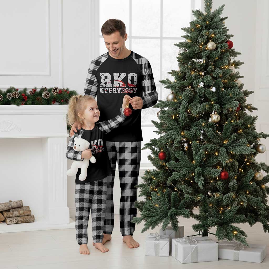 RKO Everybody Blood Plaid Pajama Set TS10 White Plaid Print Your Wear