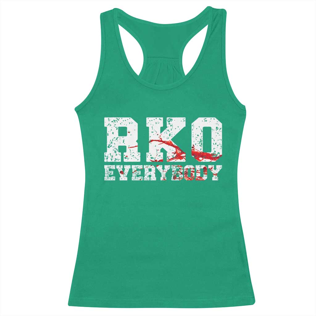 RKO Everybody Blood Racerback Tank Top TS10 Irish Green Print Your Wear