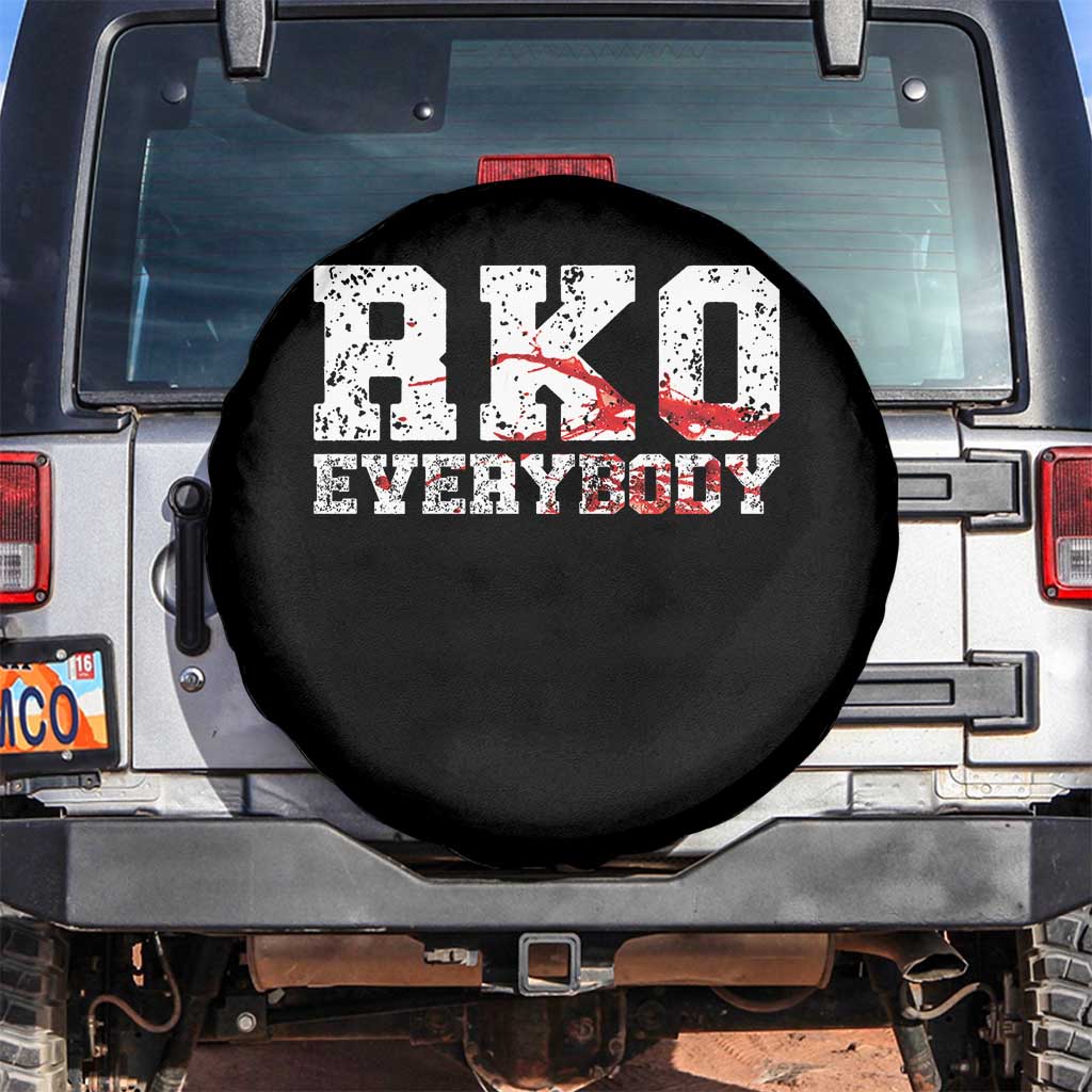 RKO Everybody Blood Spare Tire Cover TS10 No hole Black Print Your Wear