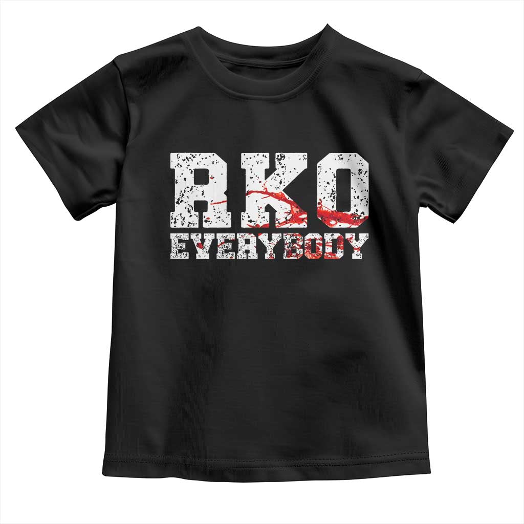 RKO Everybody Blood Toddler T Shirt TS10 Black Print Your Wear