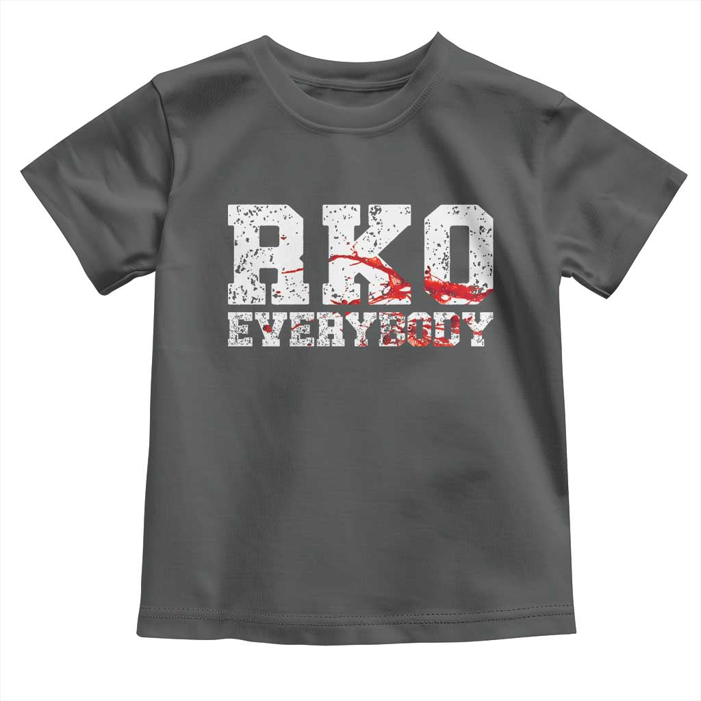 RKO Everybody Blood Toddler T Shirt TS10 Dark Heather Print Your Wear