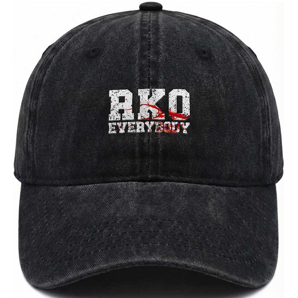 RKO Everybody Blood Washed Cotton Baseball Cap TS10 Print Your Wear