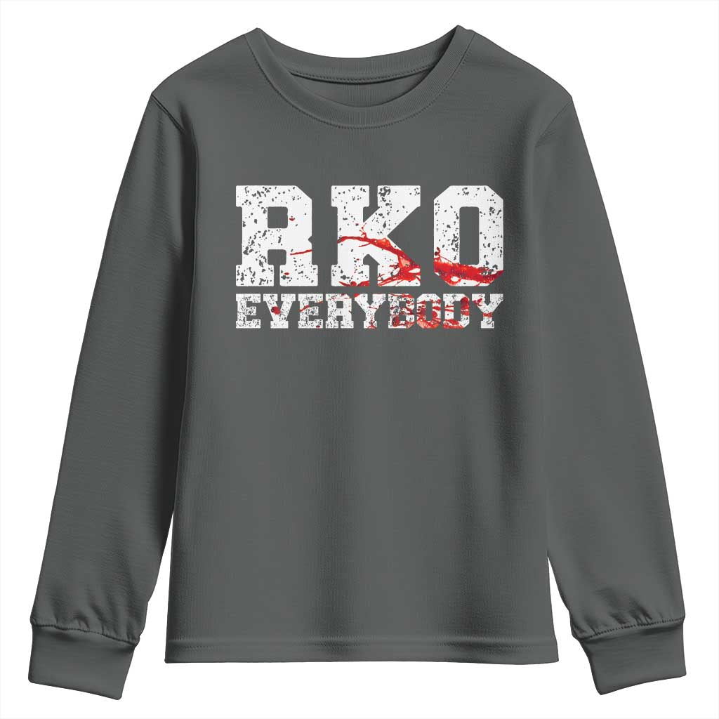 RKO Everybody Blood Youth Sweatshirt TS10 Dark Heather Print Your Wear