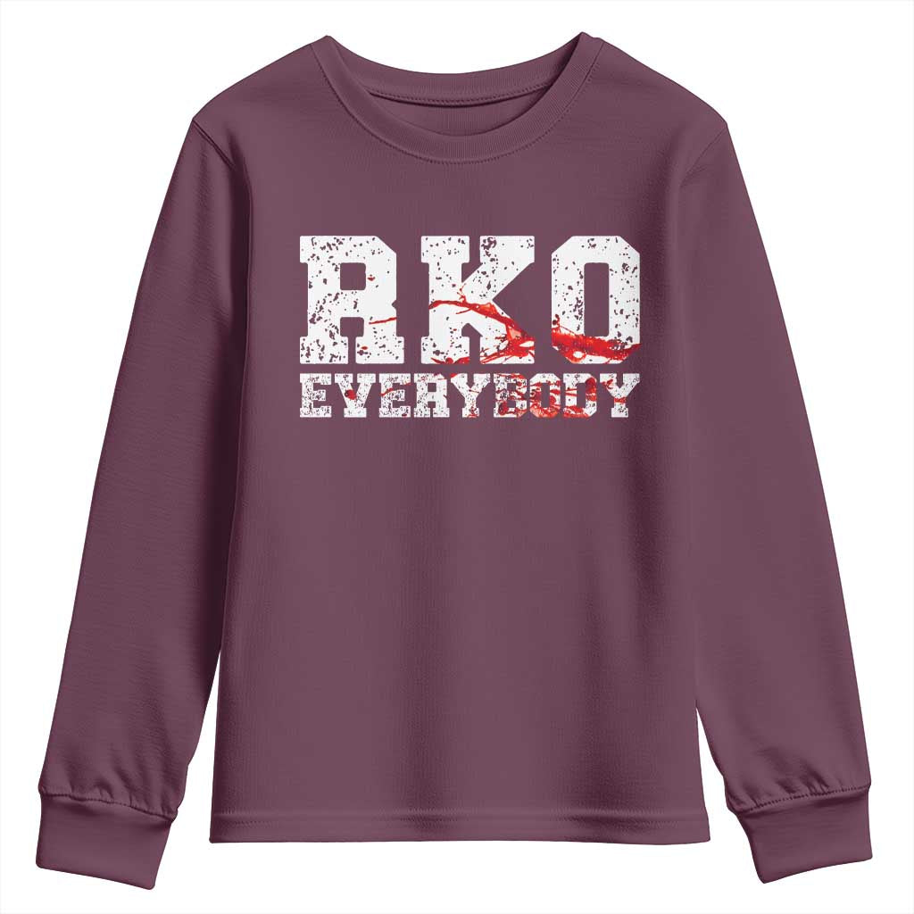 RKO Everybody Blood Youth Sweatshirt TS10 Maroon Print Your Wear