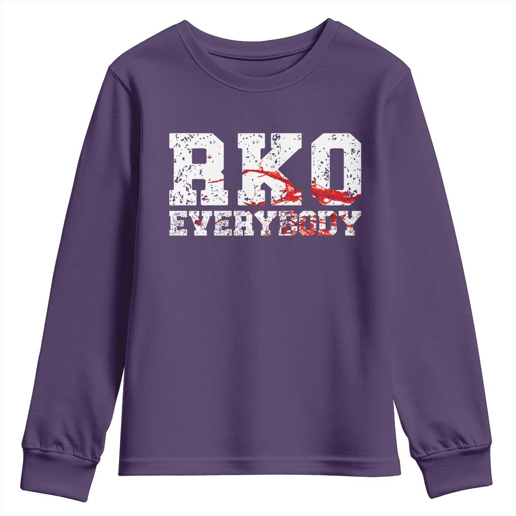RKO Everybody Blood Youth Sweatshirt TS10 Purple Print Your Wear