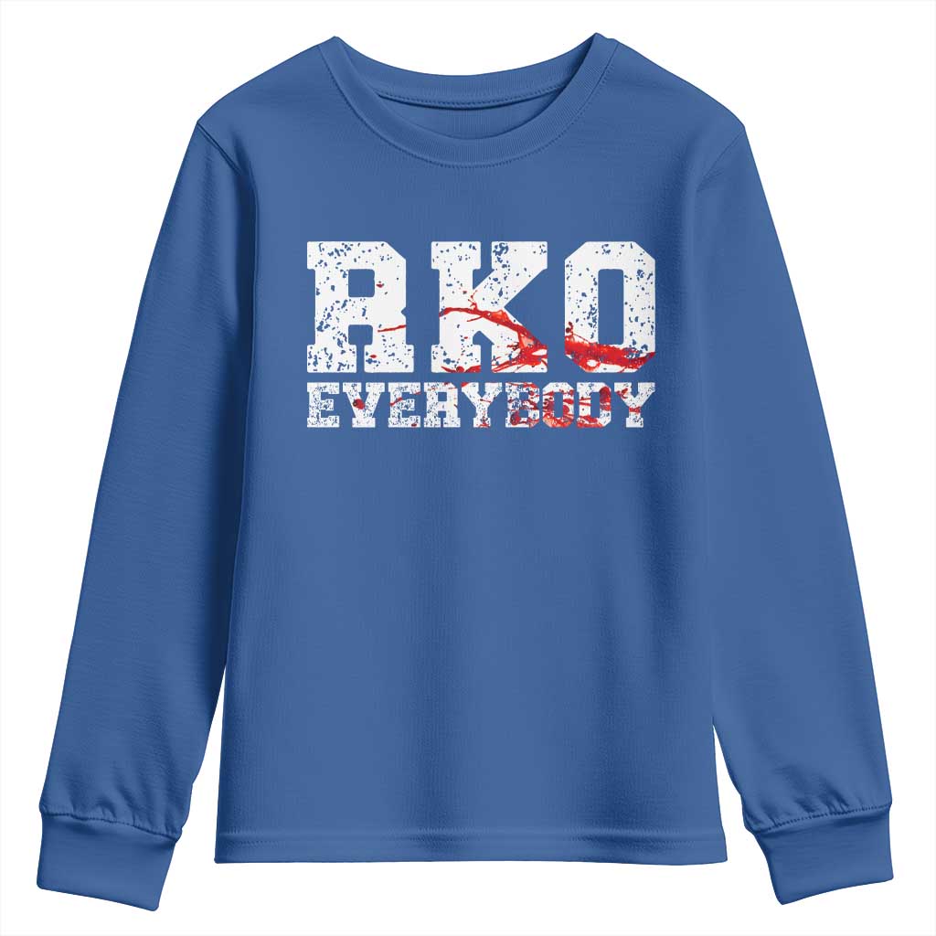 RKO Everybody Blood Youth Sweatshirt TS10 Royal Blue Print Your Wear