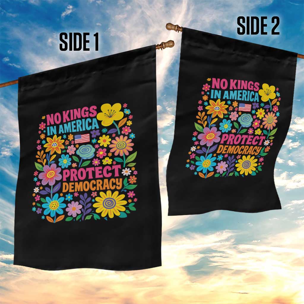 No Kings In America Protest Democraty Garden Flag Floral Resist TS10 Print Your Wear