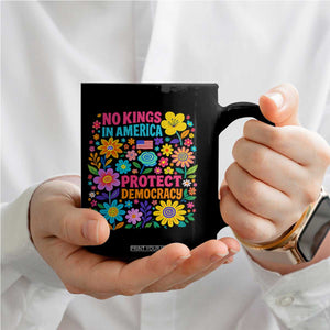 No Kings In America Protest Democraty Coffee Mug Floral Resist TS10 Print Your Wear