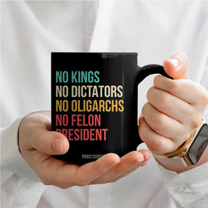 No Kings Coffee Mug Retro Resistance TS10 Print Your Wear