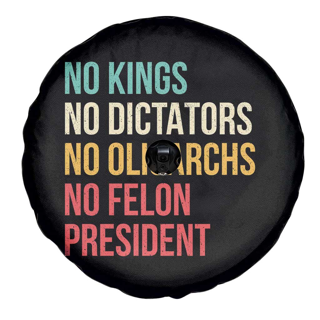 No Kings Spare Tire Cover Retro Resistance TS10 Print Your Wear