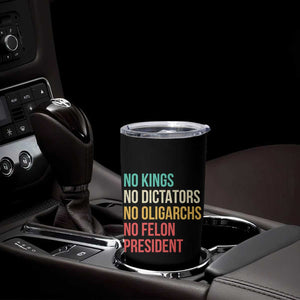 No Kings Tumbler Cup Retro Resistance TS10 Print Your Wear