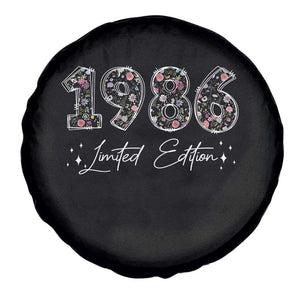 40th Birthday Spare Tire Cover Floral 1986 40 Year Old Birthday Gifts For Women TS10 Print Your Wear