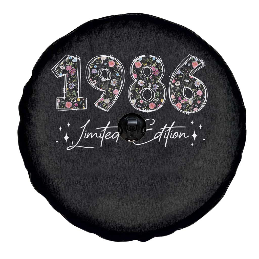 40th Birthday Spare Tire Cover Floral 1986 40 Year Old Birthday Gifts For Women TS10 Print Your Wear