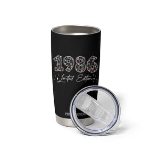 40th Birthday Tumbler Cup Floral 1986 40 Year Old Birthday Gifts For Women TS10 Print Your Wear