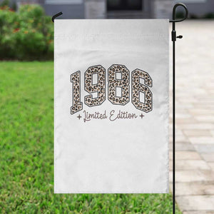 1986 Retro Birthday Garden Flag 40 Year Old Leopard 40th Birthday Gifts For Women TS10 Print Your Wear