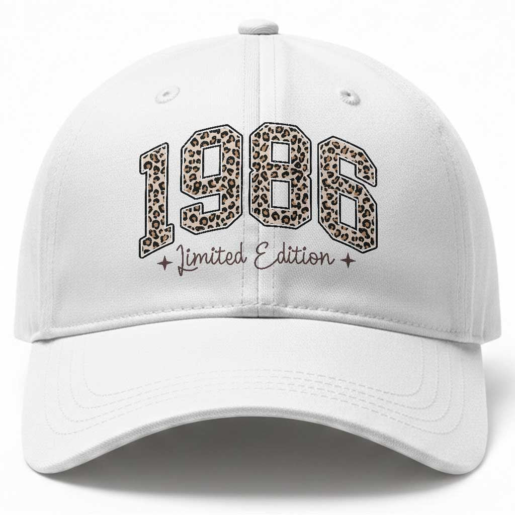 1986 Retro Birthday Baseball Cap 40 Year Old Leopard 40th Birthday Gifts For Women TS10 Print Your Wear