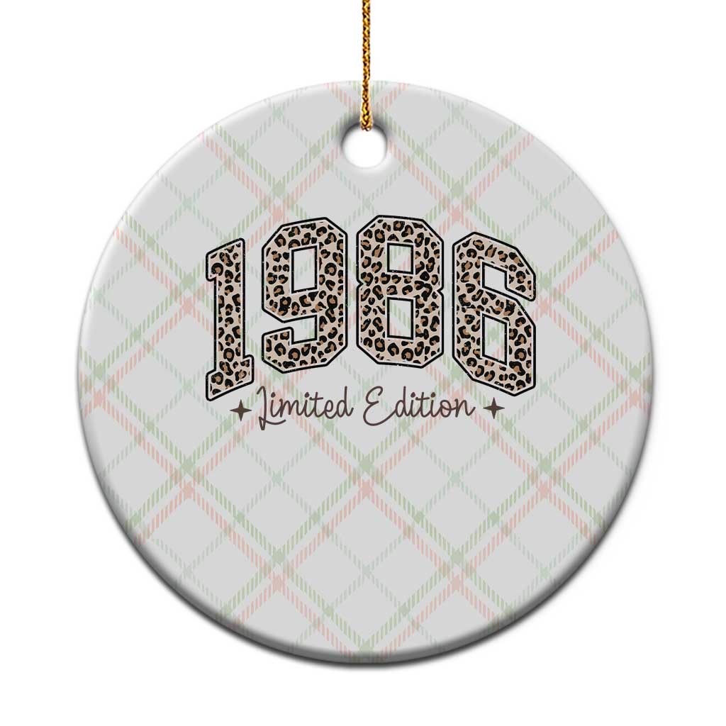1986 Retro Birthday Ceramic Ornament 40 Year Old Leopard 40th Birthday Gifts For Women TS10 1pc Christmas Plaid Print Your Wear