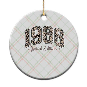 1986 Retro Birthday Ceramic Ornament 40 Year Old Leopard 40th Birthday Gifts For Women TS10 1pc Christmas Plaid Print Your Wear