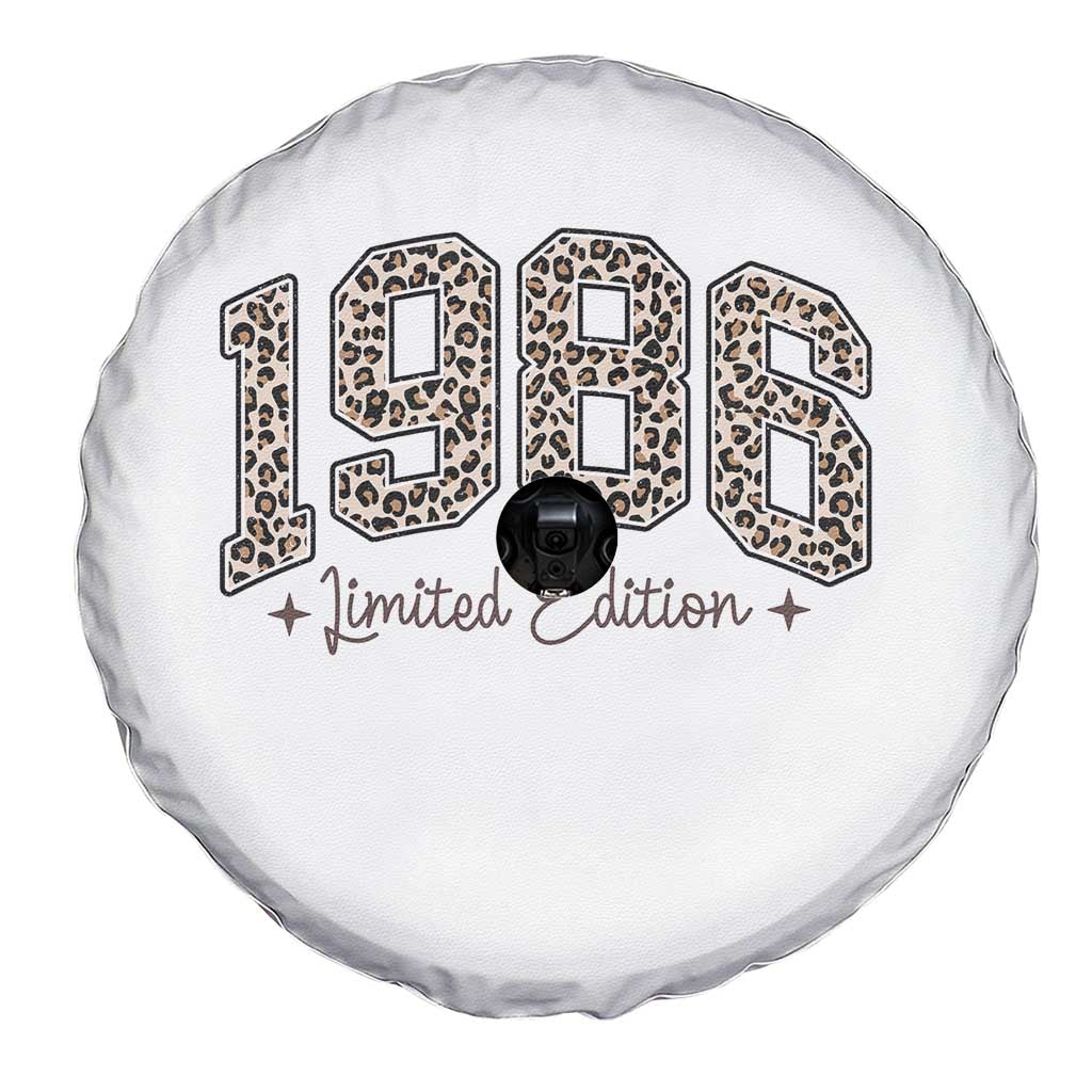 1986 Retro Birthday Spare Tire Cover 40 Year Old Leopard 40th Birthday Gifts For Women TS10 Print Your Wear
