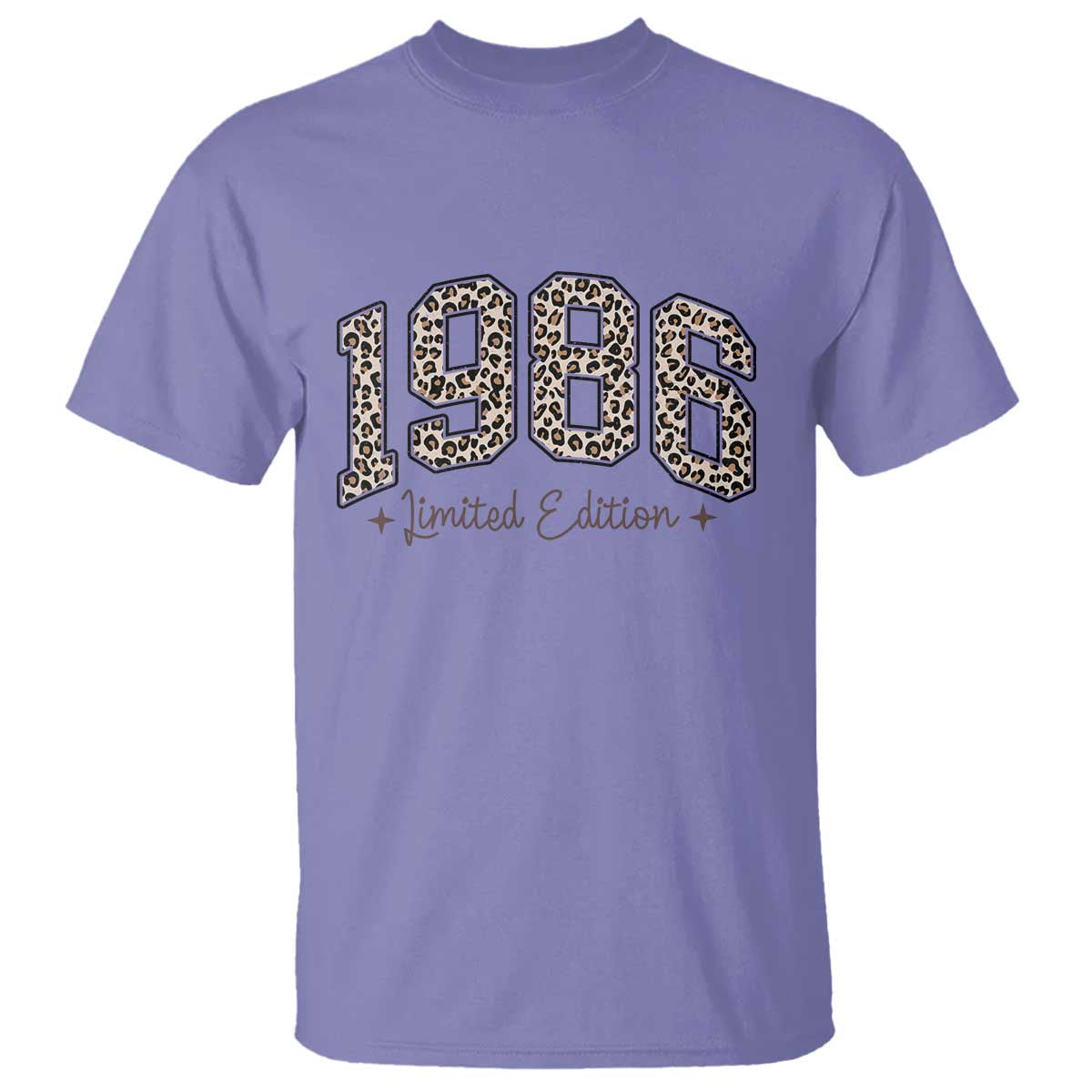 1986 Retro Birthday T Shirt 40 Year Old Leopard 40th Birthday Gifts For Women TS10 Violet Print Your Wear