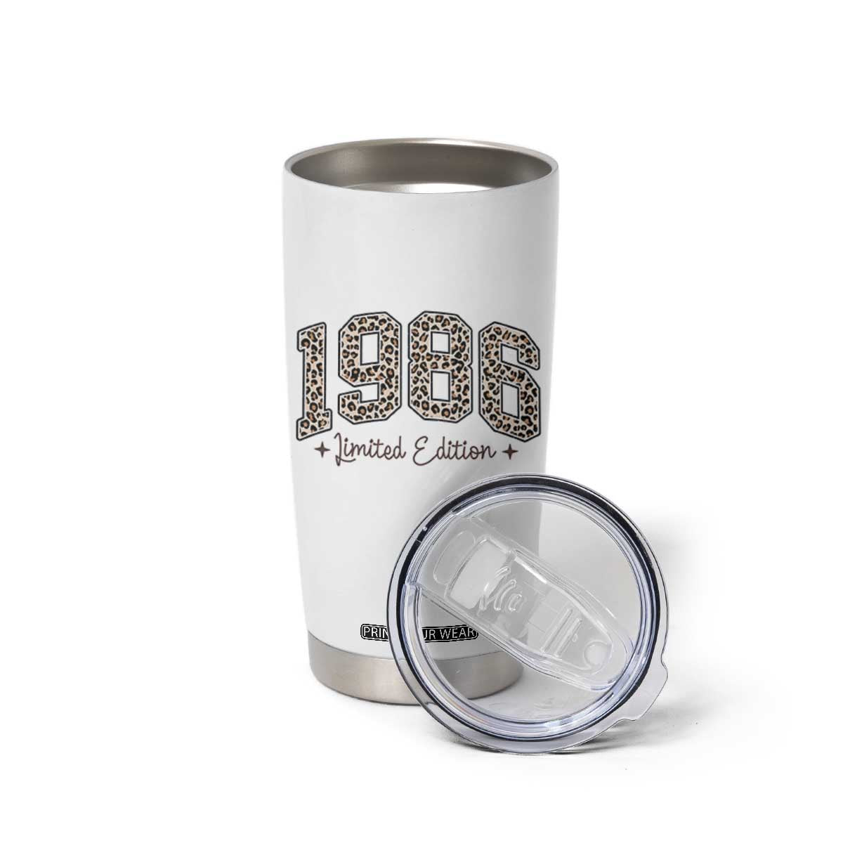 1986 Retro Birthday Tumbler Cup 40 Year Old Leopard 40th Birthday Gifts For Women TS10 Print Your Wear