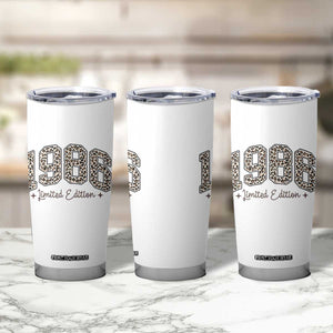 1986 Retro Birthday Tumbler Cup 40 Year Old Leopard 40th Birthday Gifts For Women TS10 Print Your Wear