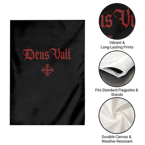 Catholic Knights Templar Cross Garden Flag Crusader Deus Vult TS10 Print Your Wear