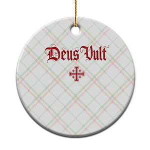 Catholic Knights Templar Cross Ceramic Ornament Crusader Deus Vult TS10 1pc Christmas Plaid Print Your Wear