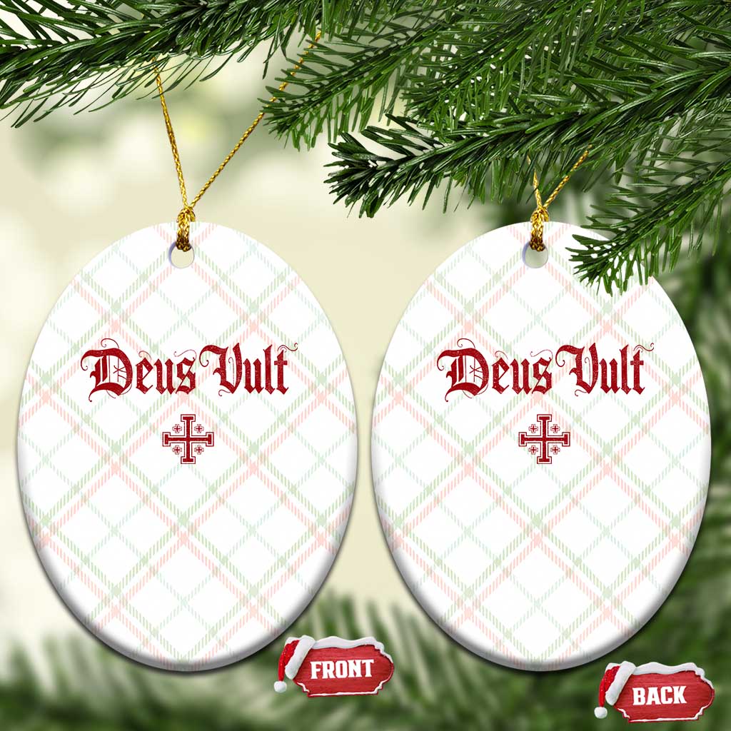 Catholic Knights Templar Cross Ceramic Ornament Crusader Deus Vult TS10 Print Your Wear