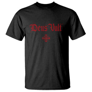 Catholic Knights Templar Cross T Shirt Crusader Deus Vult TS10 Black Print Your Wear