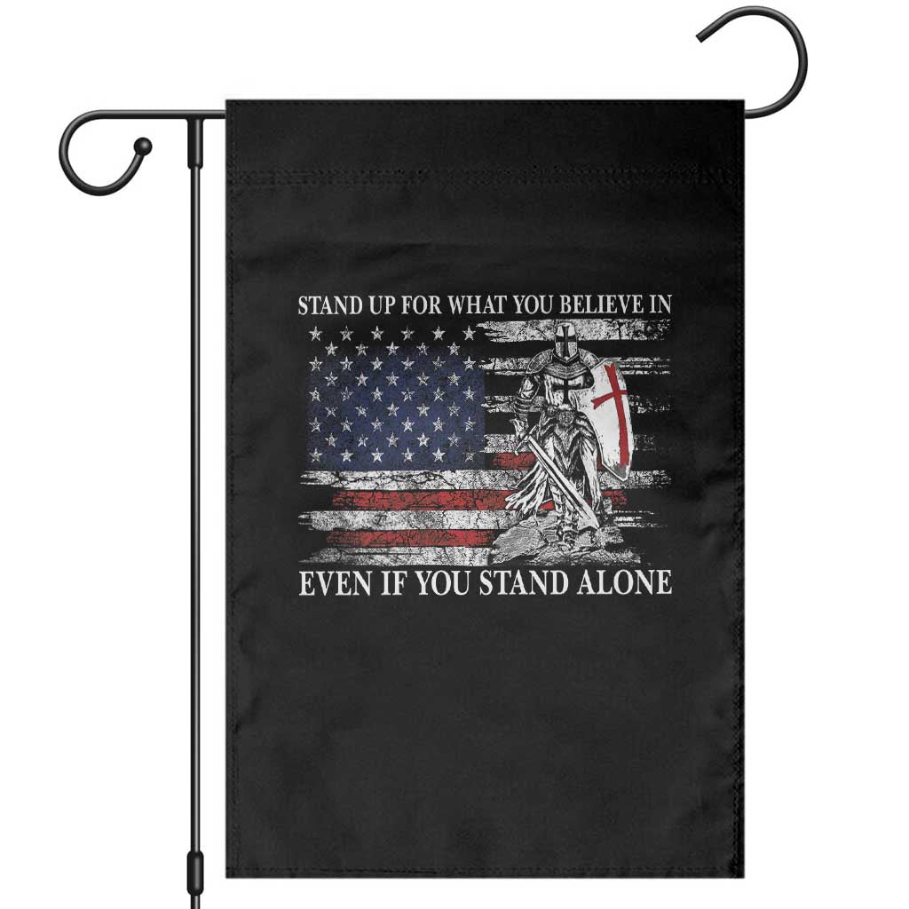 Catholic Knight Templar Garden Flag American Flag Crusader Cross TS10 Black Print Your Wear