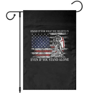 Catholic Knight Templar Garden Flag American Flag Crusader Cross TS10 Black Print Your Wear