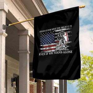Catholic Knight Templar Garden Flag American Flag Crusader Cross TS10 Print Your Wear