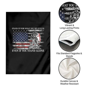Catholic Knight Templar Garden Flag American Flag Crusader Cross TS10 Print Your Wear