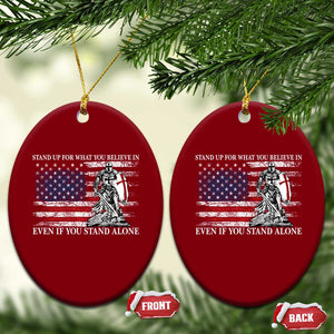 Catholic Knight Templar Ceramic Ornament American Flag Crusader Cross TS10 Print Your Wear