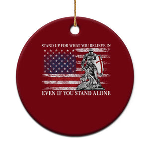 Catholic Knight Templar Ceramic Ornament American Flag Crusader Cross TS10 1pc Red Print Your Wear