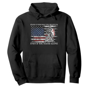 Catholic Knight Templar Hoodie American Flag Crusader Cross TS10 Black Print Your Wear