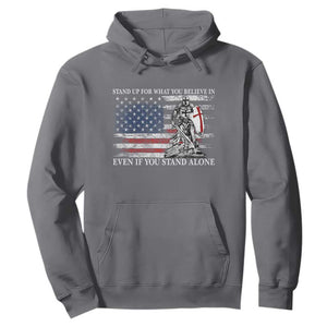 Catholic Knight Templar Hoodie American Flag Crusader Cross TS10 Charcoal Print Your Wear