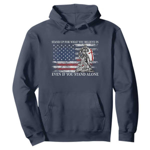 Catholic Knight Templar Hoodie American Flag Crusader Cross TS10 Navy Print Your Wear