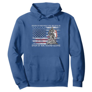 Catholic Knight Templar Hoodie American Flag Crusader Cross TS10 Royal Blue Print Your Wear