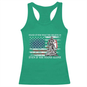 Catholic Knight Templar Racerback Tank Top American Flag Crusader Cross TS10 Irish Green Print Your Wear